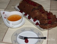 ciasto kakaowe maliny