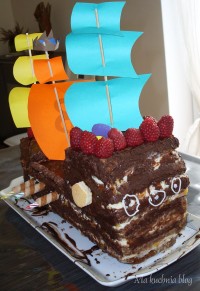 tort statek piracki urodzinowy