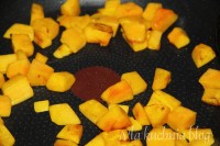 kurczak masło orzechowe dynia ryż szczypior sezam słono - słodkie