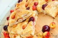 foccacia czereśnie pizza słodka ciasto drożdżowe