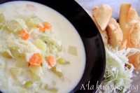 kapusniak kanadyjski zupa jesienna przepis kapusta biała warzywna mleczna