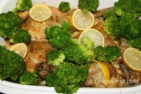 kurczak cytrynowy cytryna brokuły sezam imbir